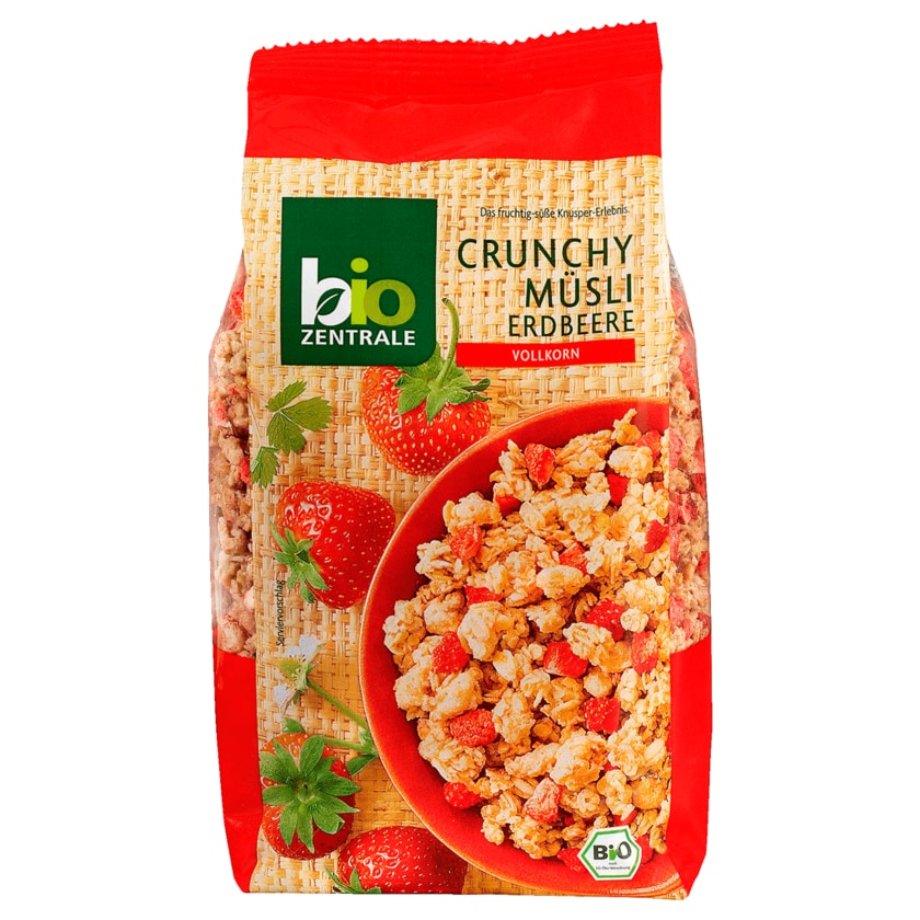 Biozentrale Bio Crunchy Müsli Erdbeeren 375g